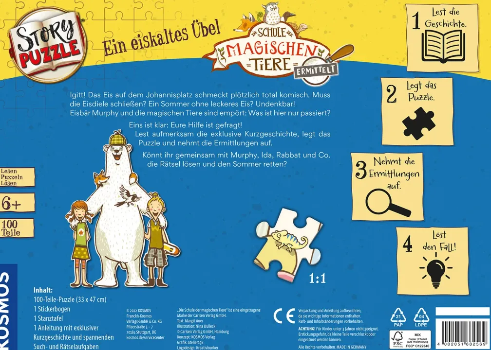 Story-Puzzle: Die Schule der magischen Tiere ermittelt