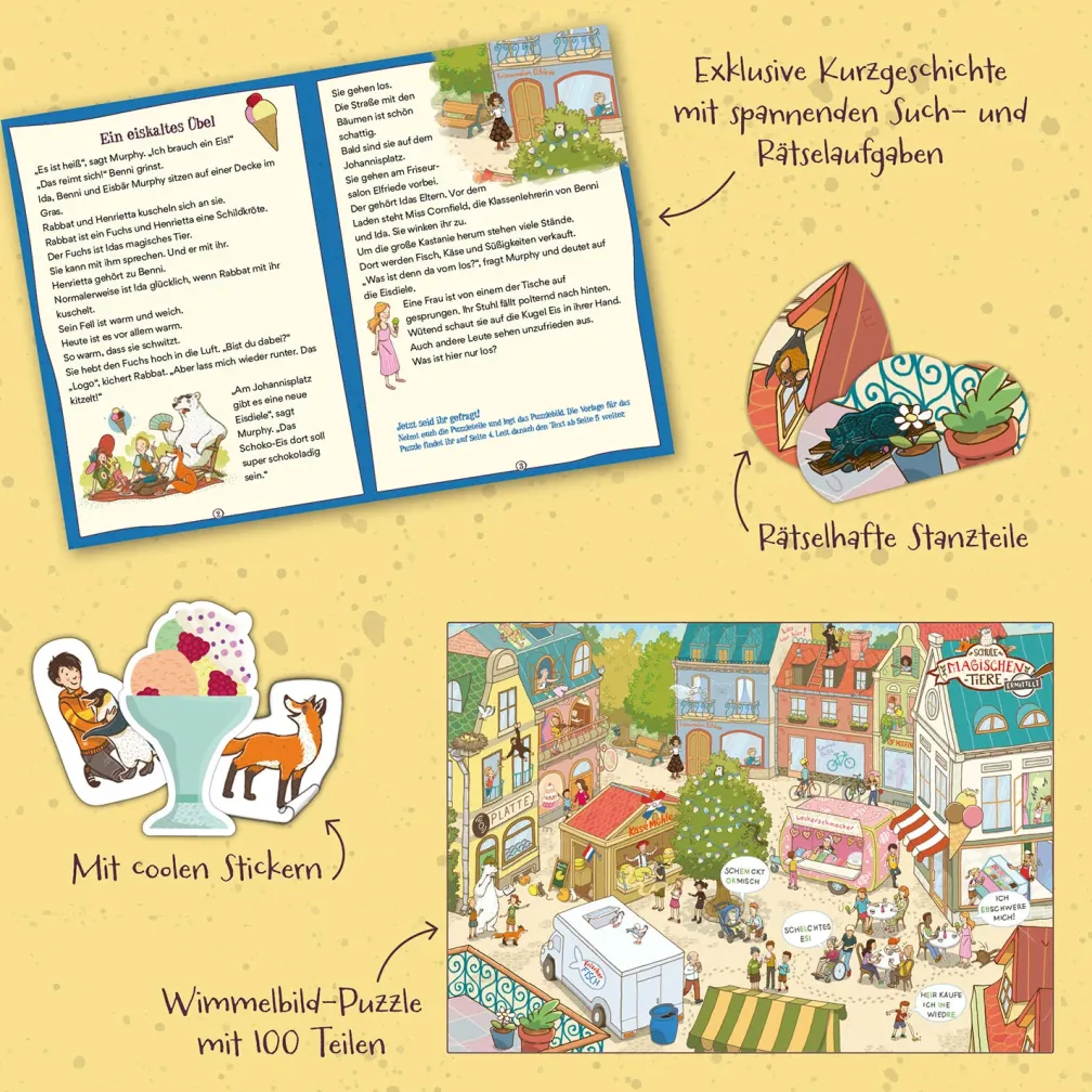 Story-Puzzle: Die Schule der magischen Tiere ermittelt