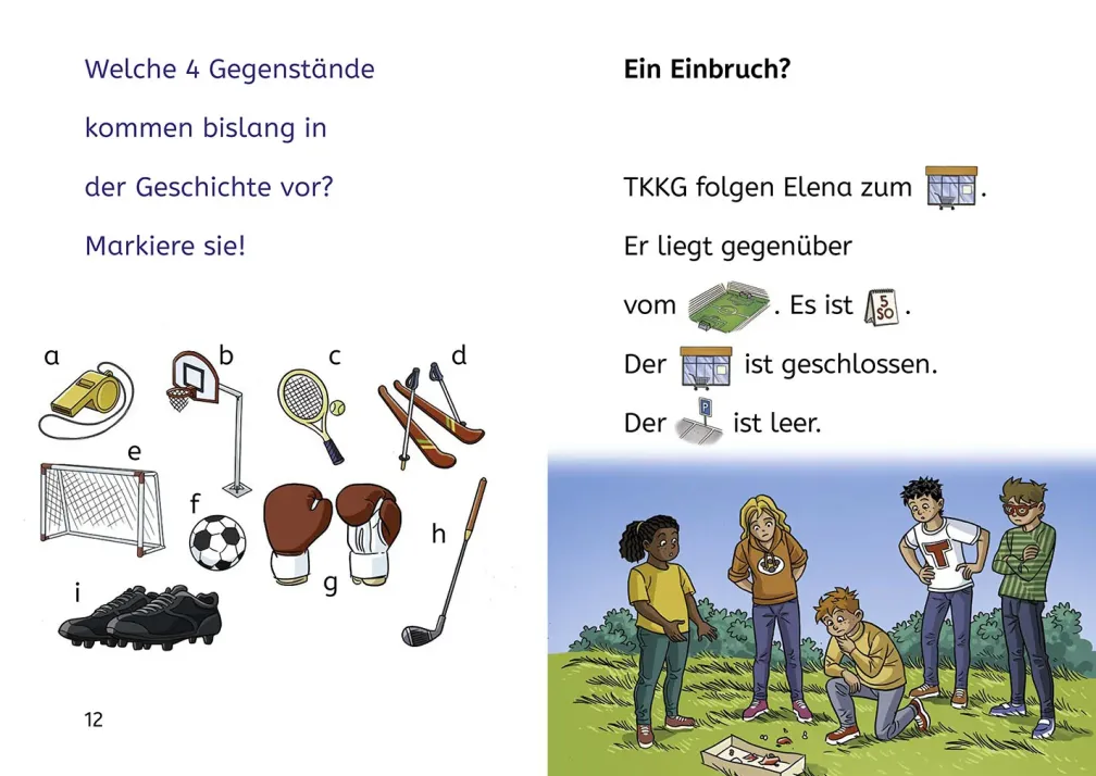 TKKG Junior, Bücherhelden Erstes Lesen, Tatort Fußballplatz