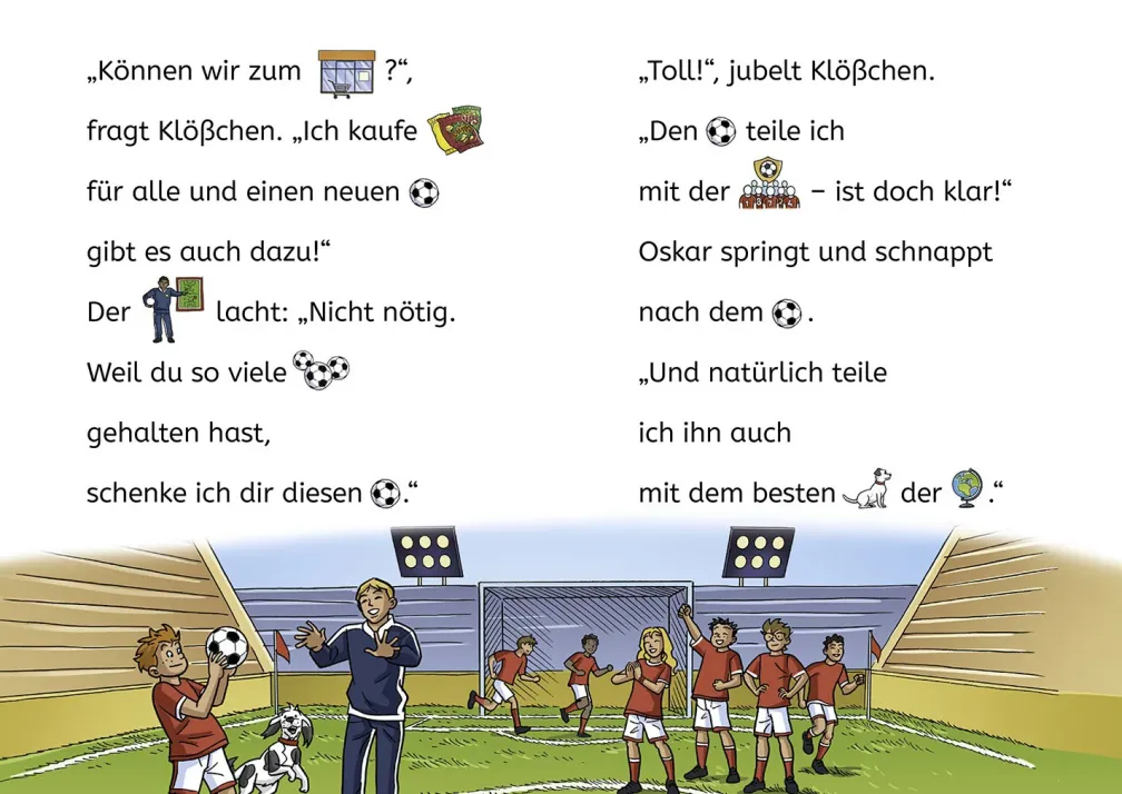 TKKG Junior, Bücherhelden Erstes Lesen, Tatort Fußballplatz