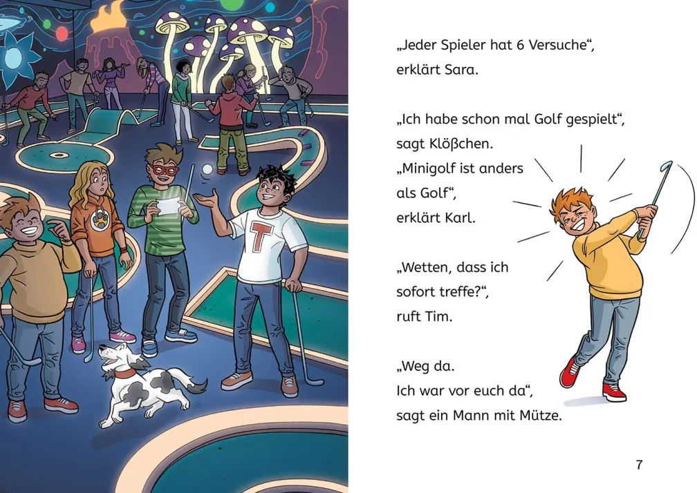 TKKG Junior, Bücherhelden 1. Klasse, Die Minigolf-Mission