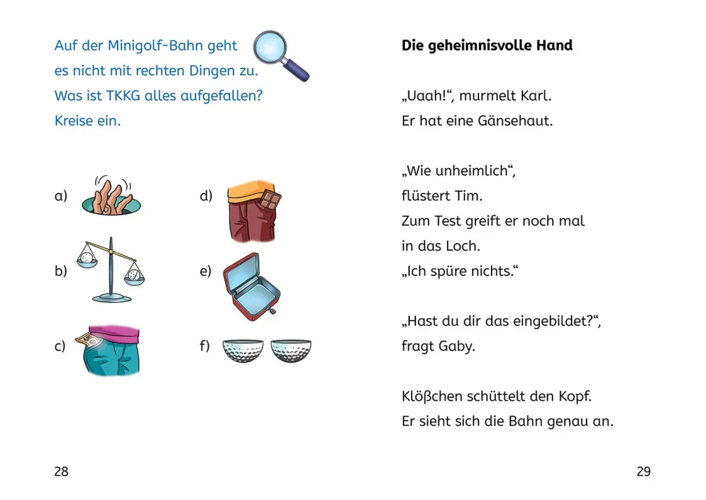 TKKG Junior, Bücherhelden 1. Klasse, Die Minigolf-Mission