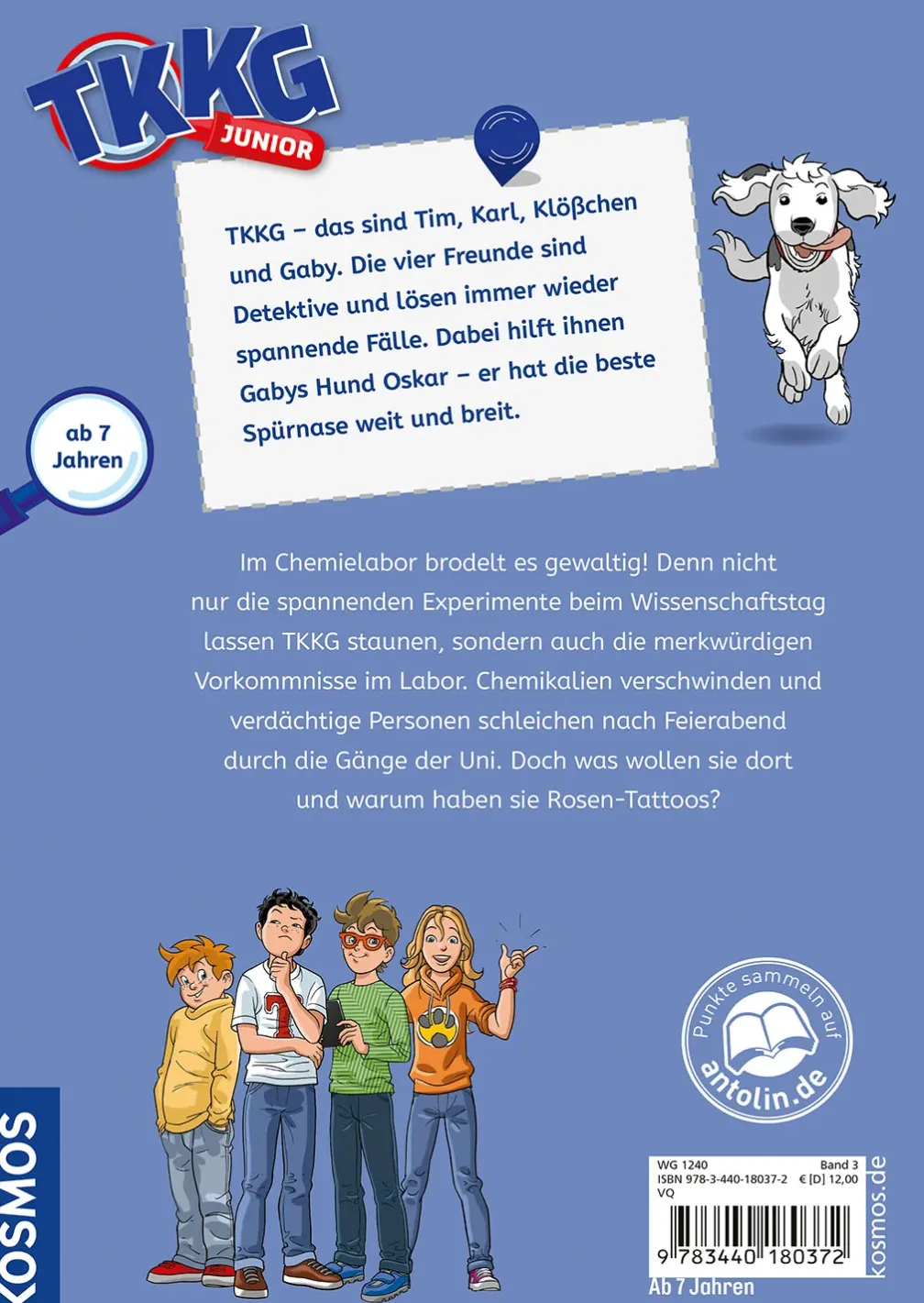TKKG Junior, 3, Spürnasen im Labor