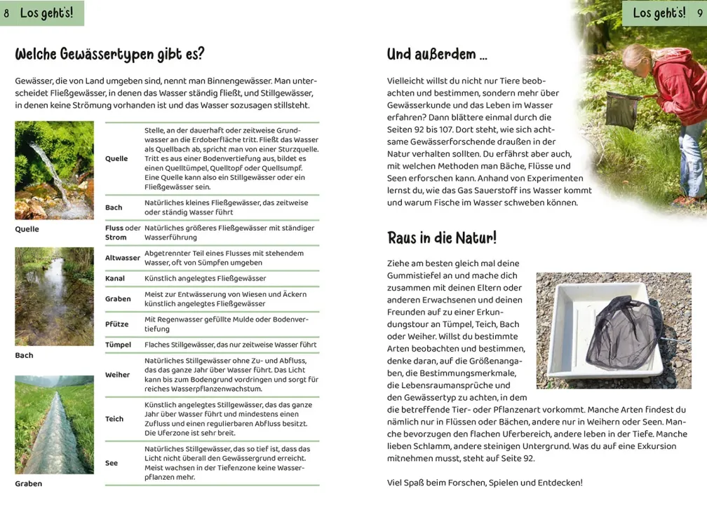 Was lebt an Bach und Teich? Kindernaturführer