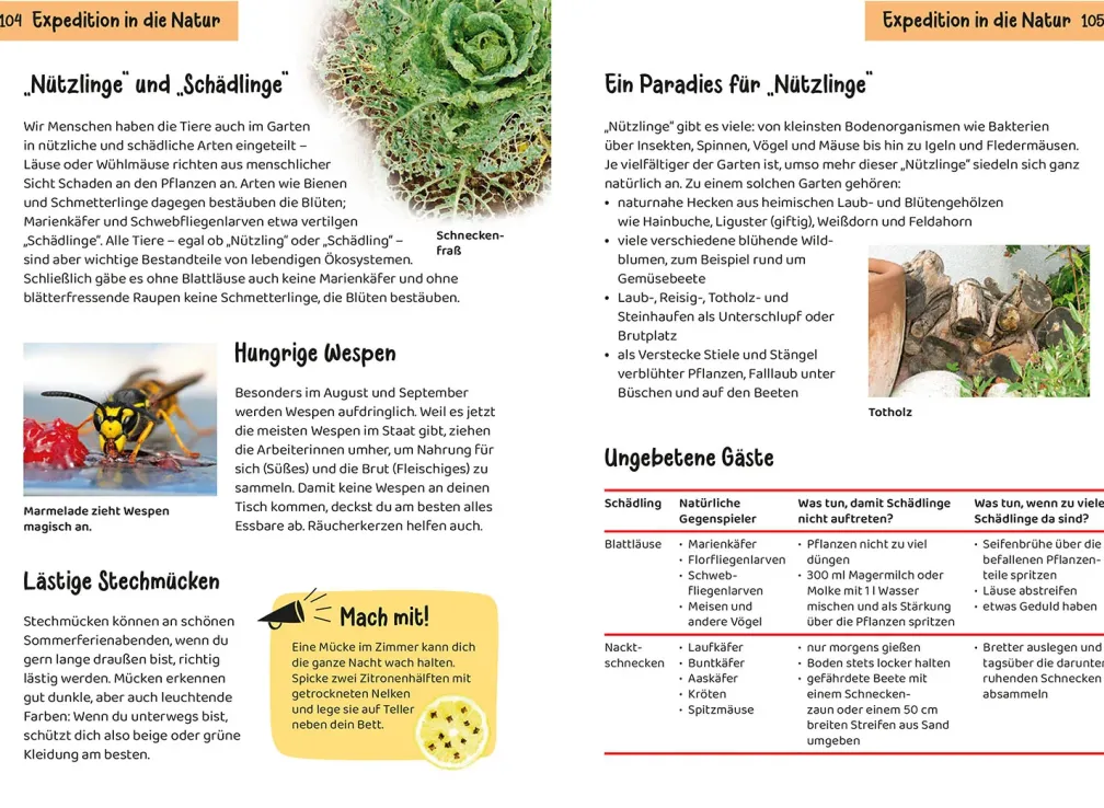 Was lebt im Garten? Kindernaturführer
